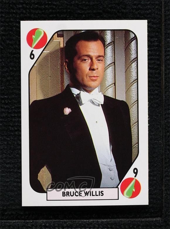 1988 Tele Banco Pop Game Cards Blue Back Bruce Willis #6C 2em 1988 Tele Banco Pop Game Cards Blue Back Bruce Willis #6C 2em
