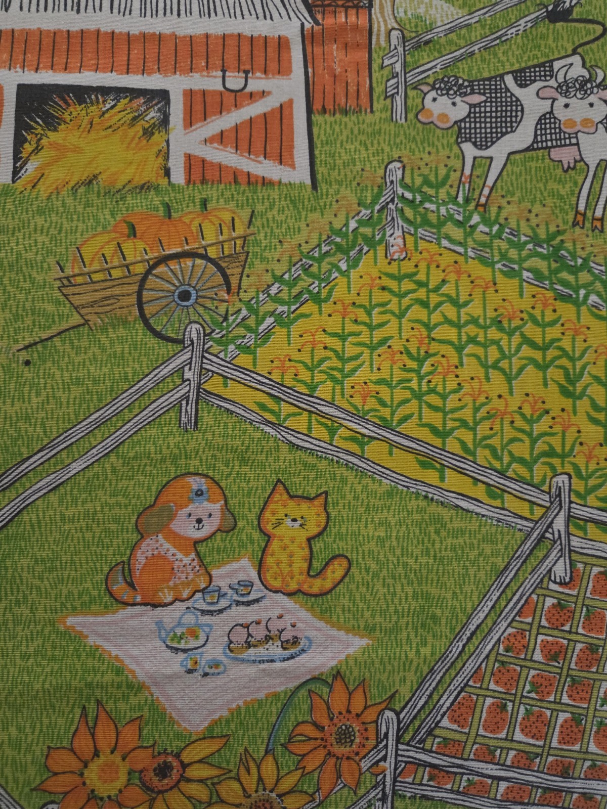 1970's Sears 🌼 KATIE DOWN ON THE FARM 🐷 Full/Queen Bedspread NWOT 1970's Sears 🌼 KATIE DOWN ON THE FARM 🐷 Full/Queen Bedspread NWOT
