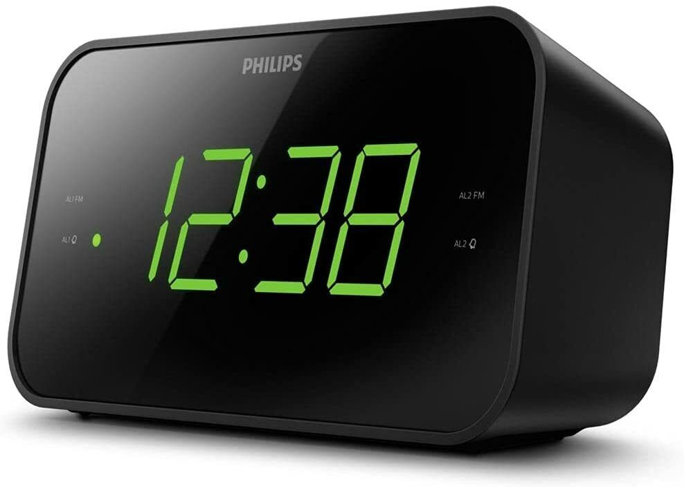 PHILIPS Digital Alarm Clock Radio, FM Radio Clock with Multi Functions