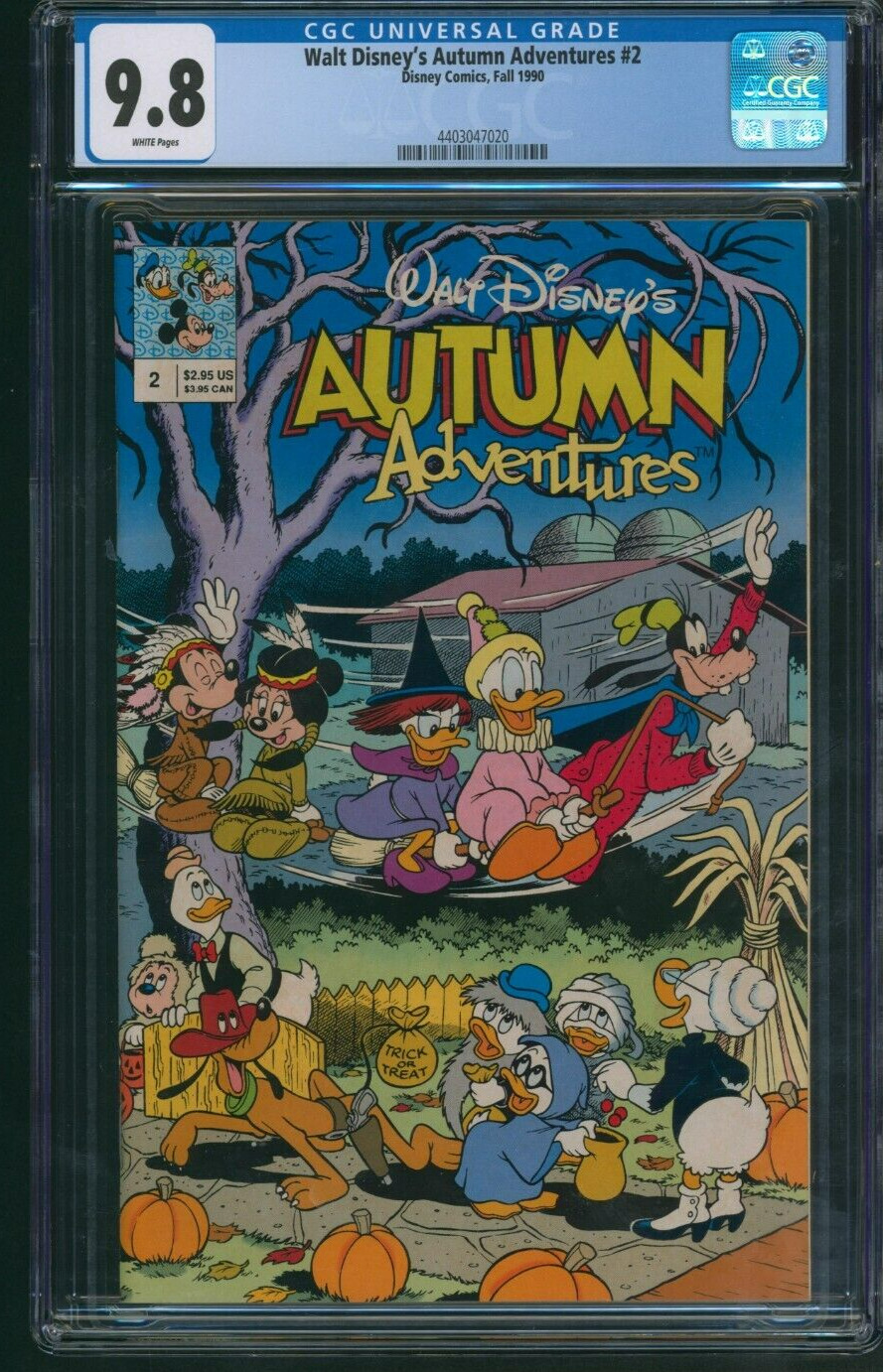 Walt Disney\'s Autumn Adventures #2 CGC 9.8 Fall 1990 Disney Comics