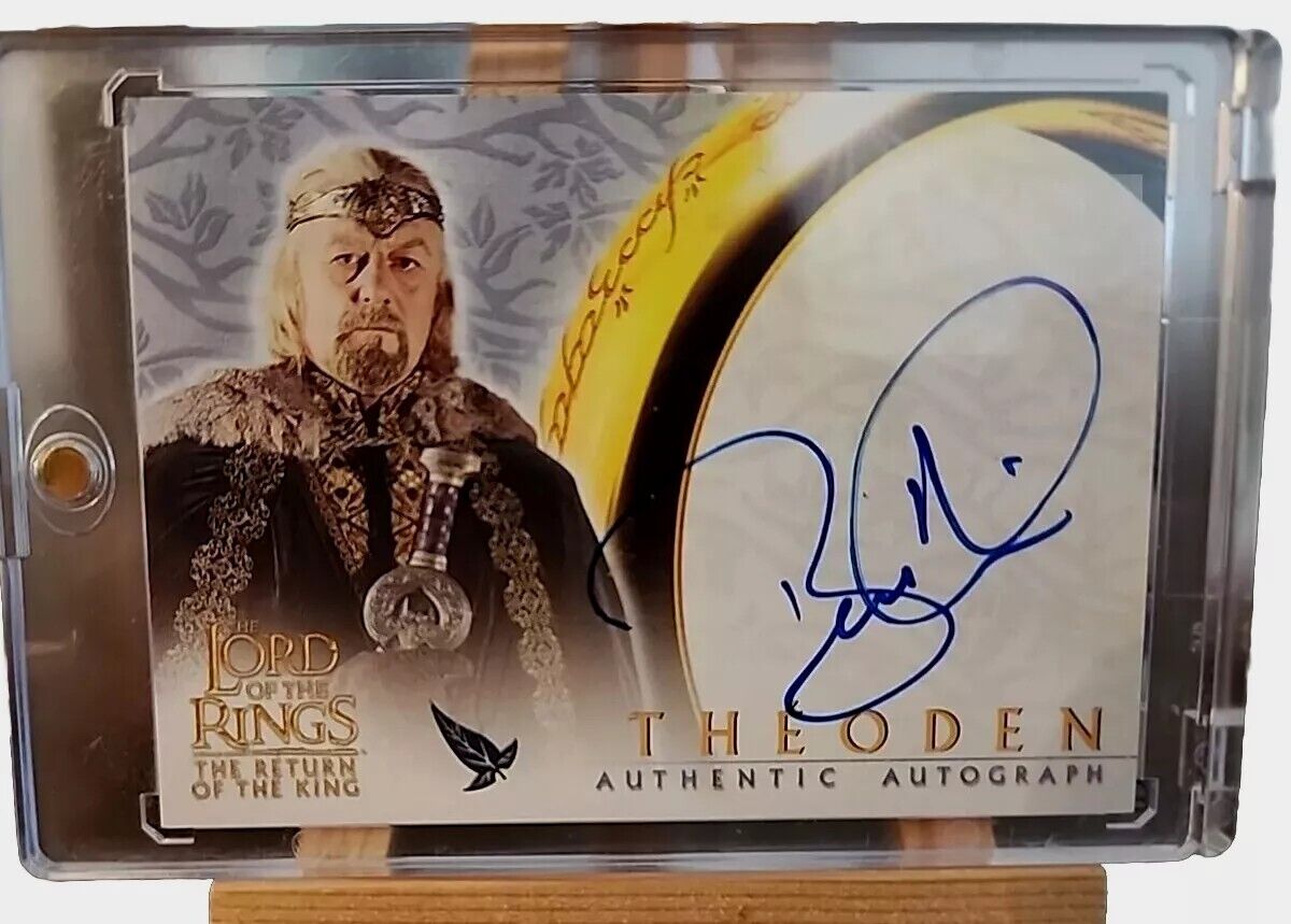 2003 Topps Lord of the Rings Return of the King Autograph Bernard Hill Theoden
