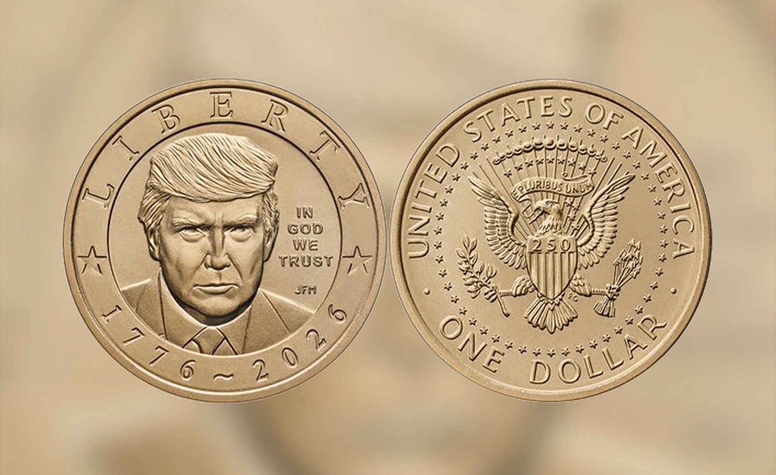 2026 Donald J. Trump $1 Coin 1776-2026 Uncirculated New US Mint 1st President 2026 Donald J. Trump $1 Coin 1776-2026 Uncirculated New US Mint 1st President