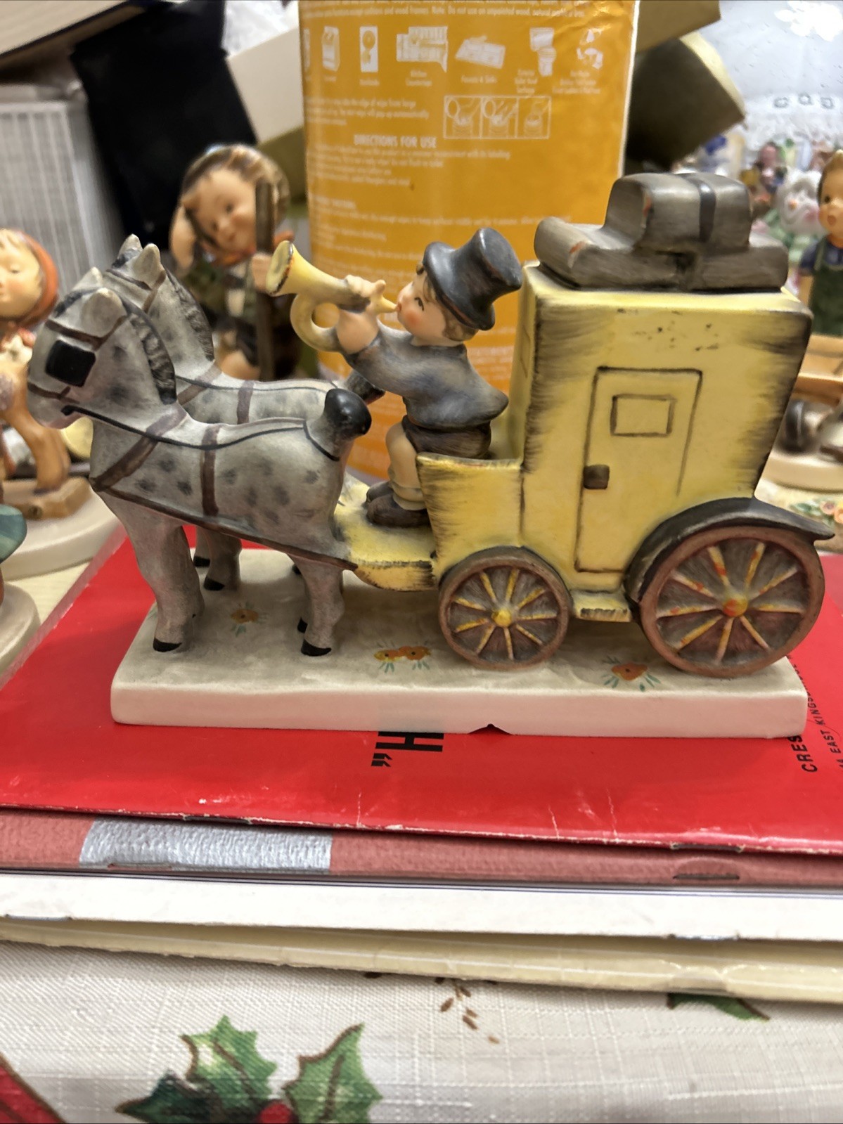 Goebel Hummel #226 "The Mail is Here" TMK4 Stagecoach Figurine No Box