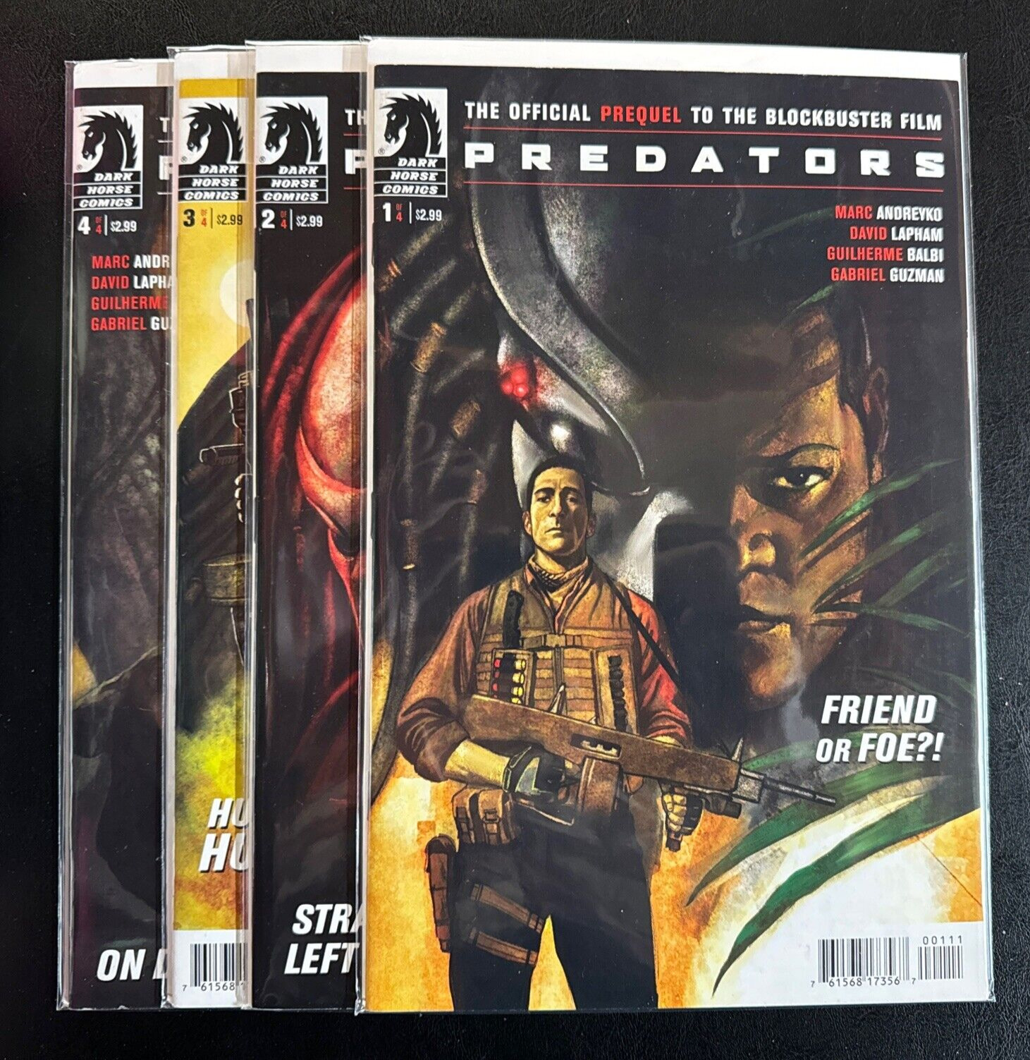 Predator The Official Prequel #1,2,3,4 to the Film Dark Horse Comics