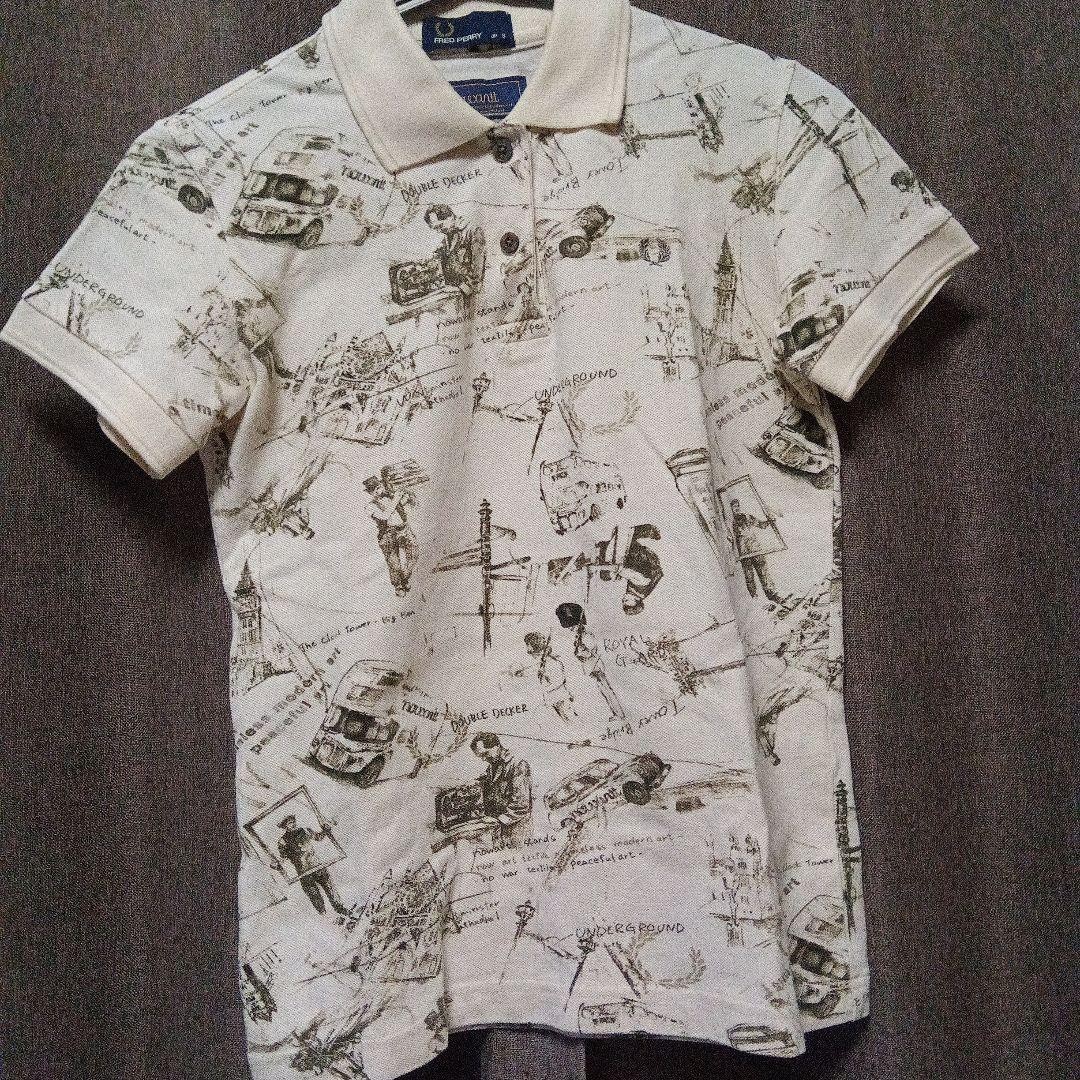 Fred Perry x Noir Polo Shirt London Pattern Short Sleeve Jp S Women Rare Collabo Fred Perry x Noir Polo Shirt London Pattern Short Sleeve Jp S Women Rare Collabo