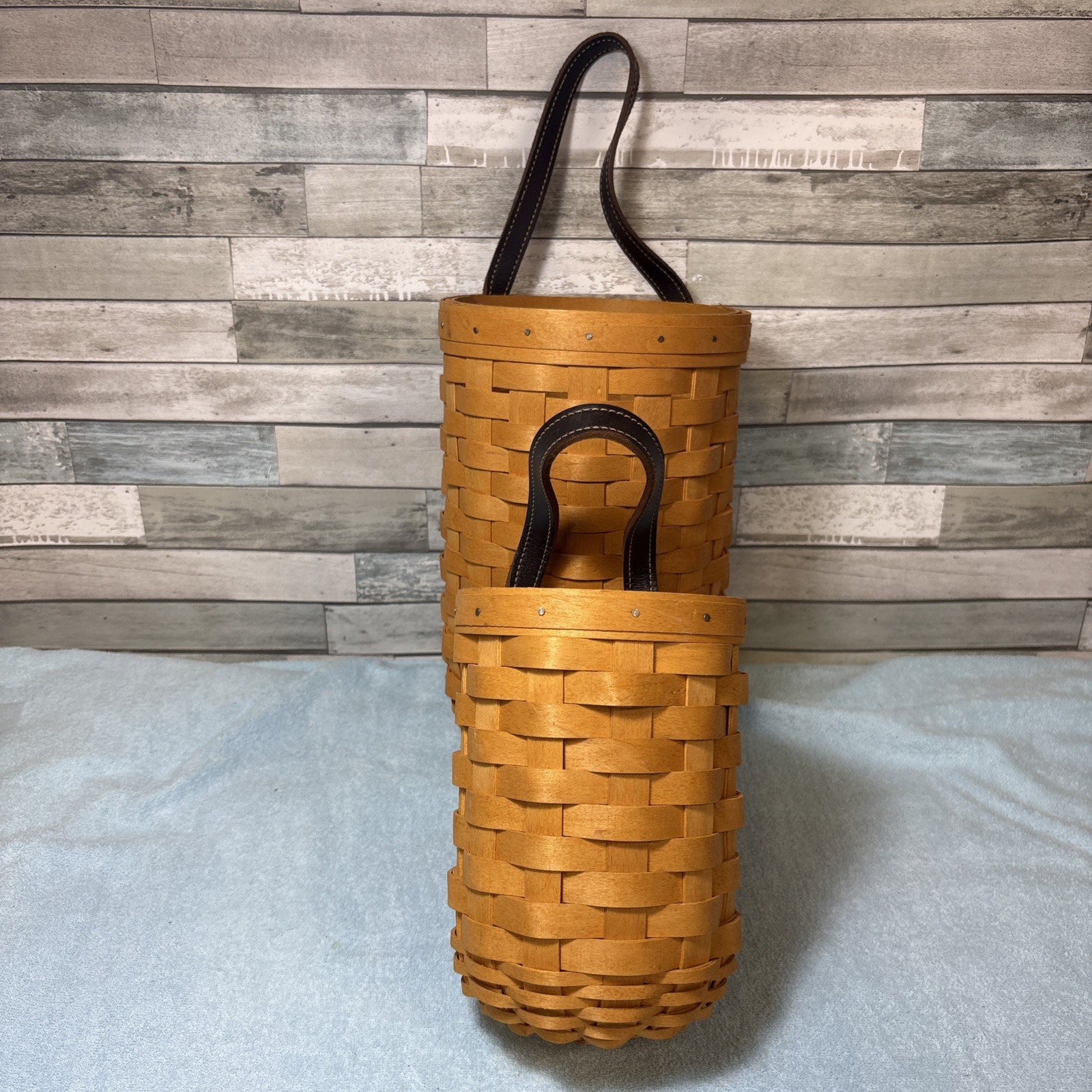 Longaberger Gatehouse Baskets Set of 2- Large 10” and Small 7” Longaberger Gatehouse Baskets Set of 2- Large 10” and Small 7”