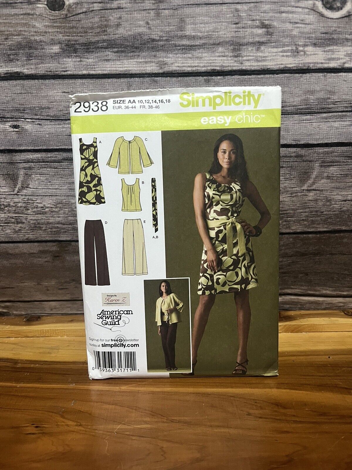Simplicity Pattern 2938 Easy Chic Skirt Dress Top Pants Sz 10,12,14,16,18 UNCUT