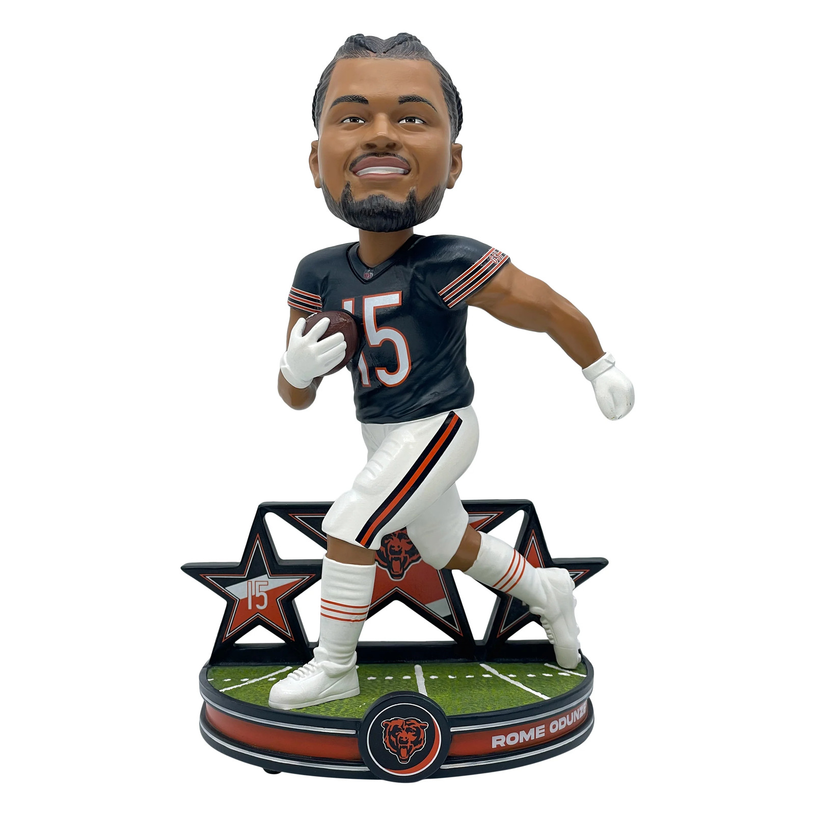 Rome Odunze Chicago Bears Superstar Series Bobblehead NFL Football Rome Odunze Chicago Bears Superstar Series Bobblehead NFL Football