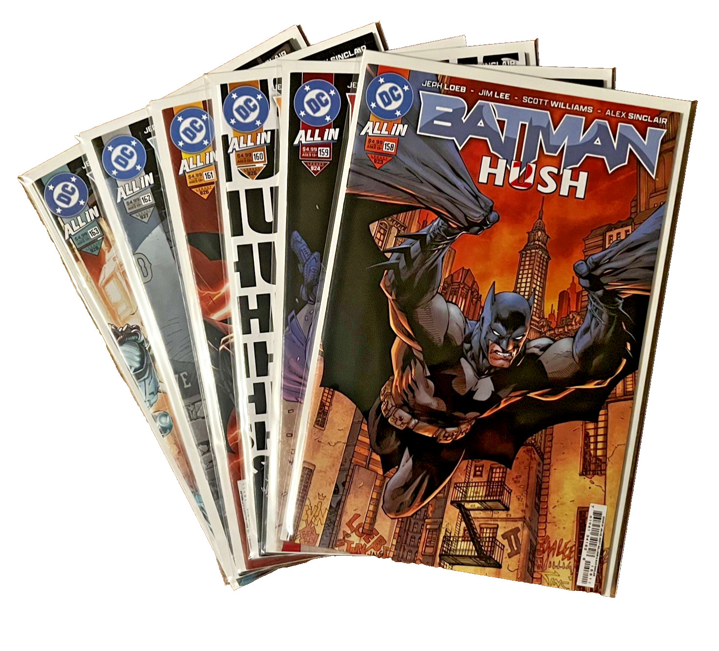 Batman H2SH Hush 2 #158, 159, 160, 161, 162, & 163 NM complete set DC Comics lot Batman H2SH Hush 2 #158, 159, 160, 161, 162, & 163 NM complete set DC Comics lot