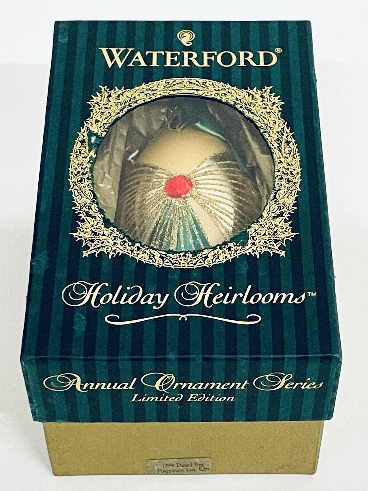 Fabulous Vintage 1998 Waterford Holliday Heirlooms Limited Edition Ornaments