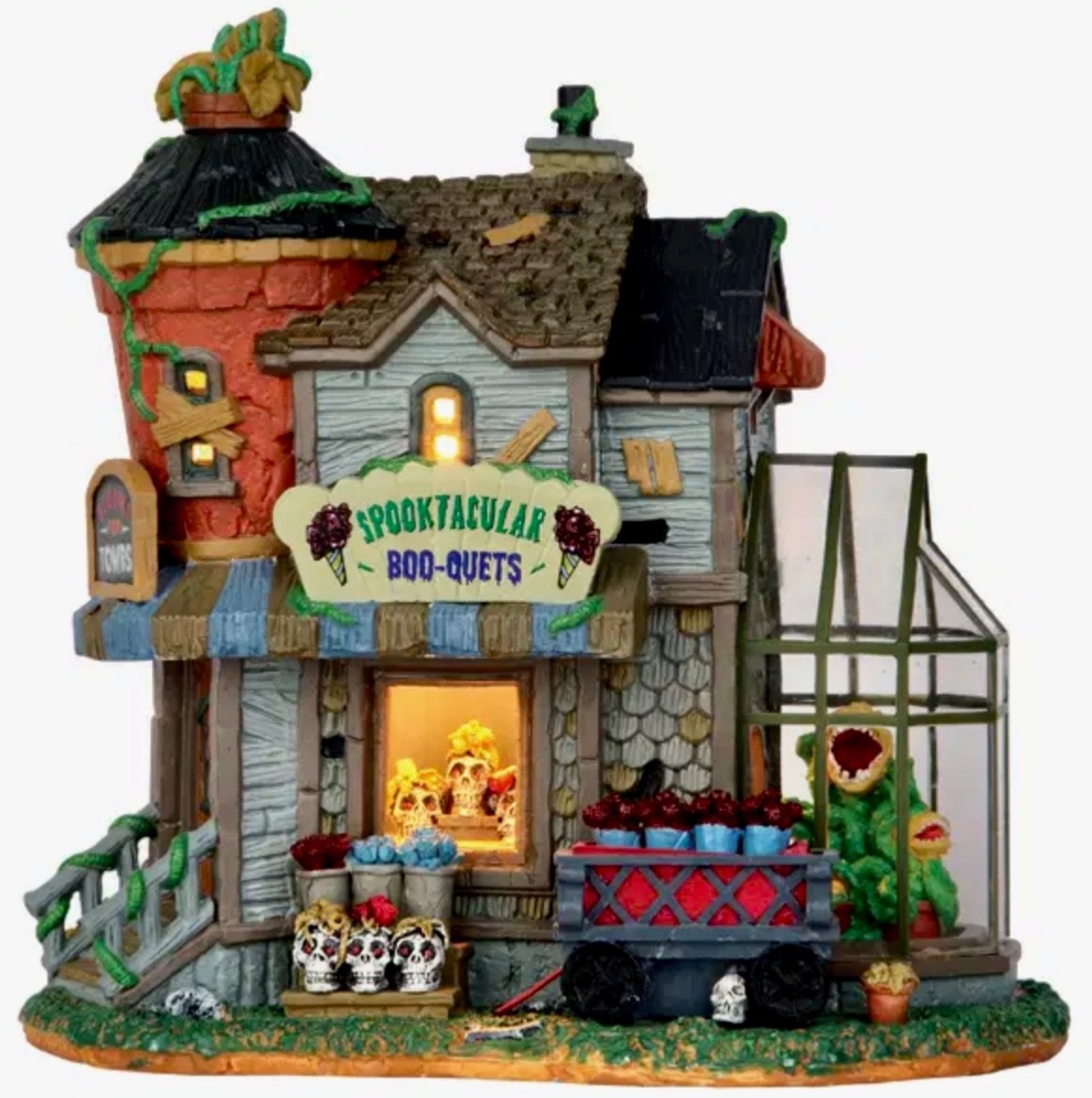 Lemax Spooky Town Halloween Spooktacular Boo-quet #55194 Retired Rare New Lemax Spooky Town Halloween Spooktacular Boo-quet #55194 Retired Rare New