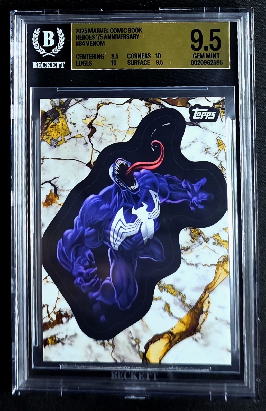 2025 Topps Marvel Comic Book Heroes 1975 Anniversary Venom BGS 9.5 GEM 💎 2025 Topps Marvel Comic Book Heroes 1975 Anniversary Venom BGS 9.5 GEM 💎