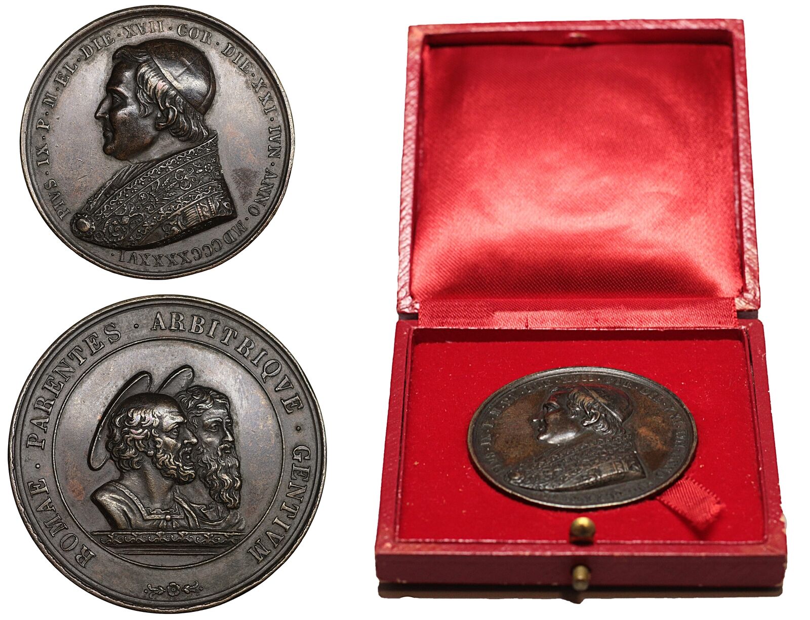 Pope Pius IX Medal 1846 Rare High grade Vatican Papal States Original Rome