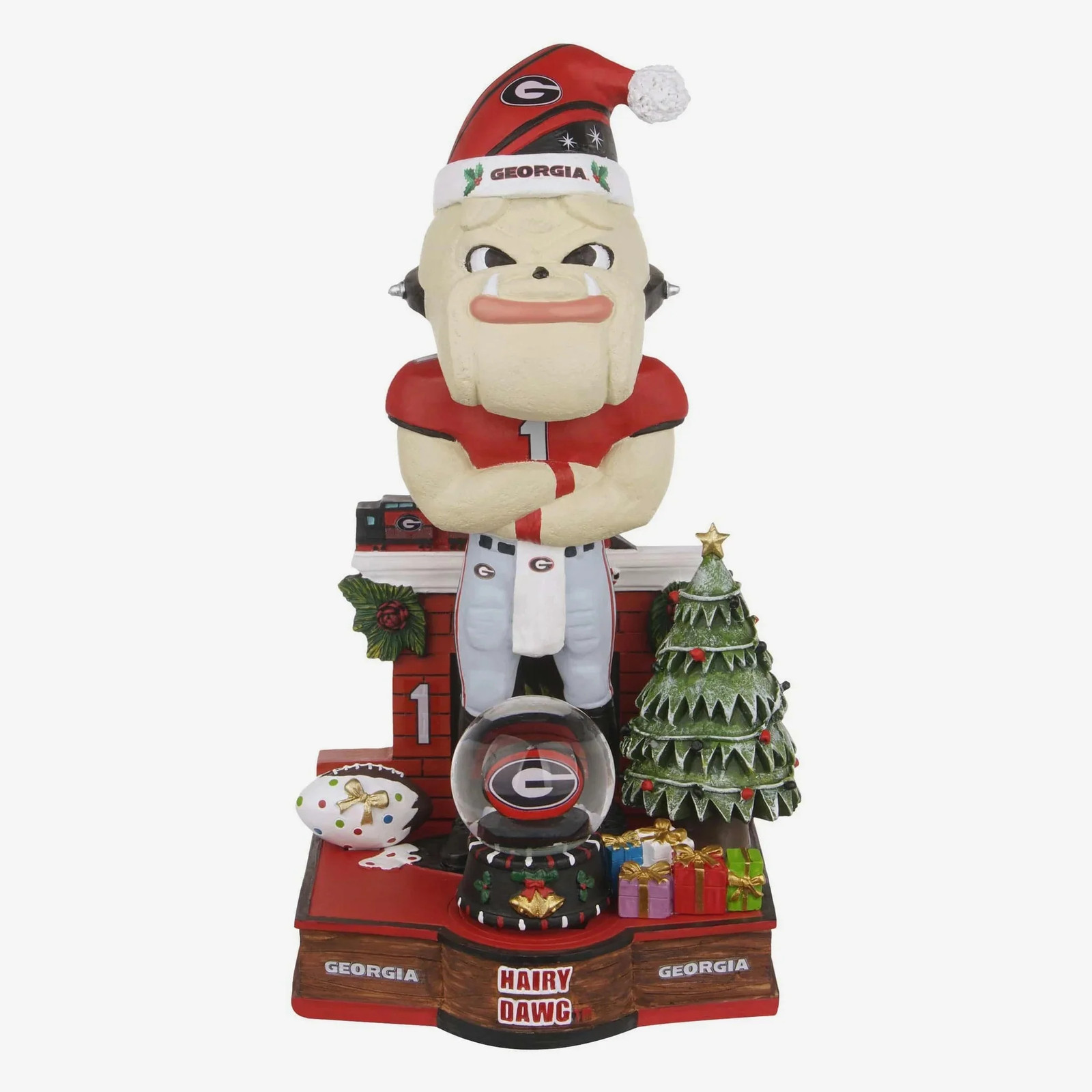 Hairy Dawg Georgia Bulldogs Snow Globe Bobblehead NCAA College