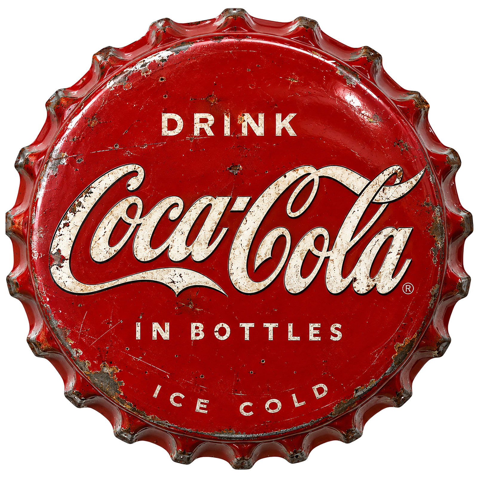 Vintage 11.75 circle coke bottle cap Vintage 11.75 circle coke bottle cap