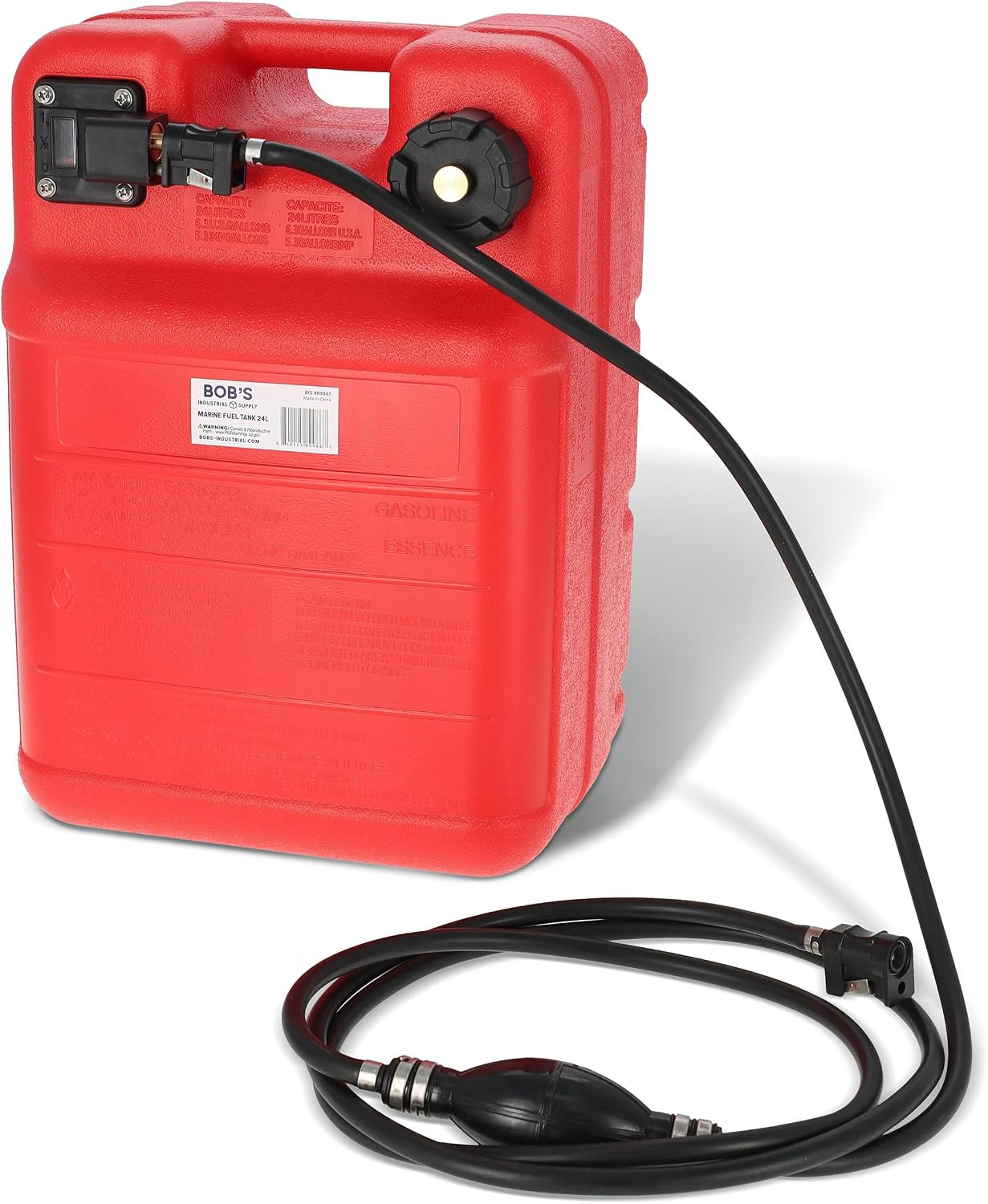Boat Gas Tank Kit 6 Gallon - Portable Plastic Outboard Marine Boat Fuel Tank wit Boat Gas Tank Kit 6 Gallon - Portable Plastic Outboard Marine Boat Fuel Tank wit
