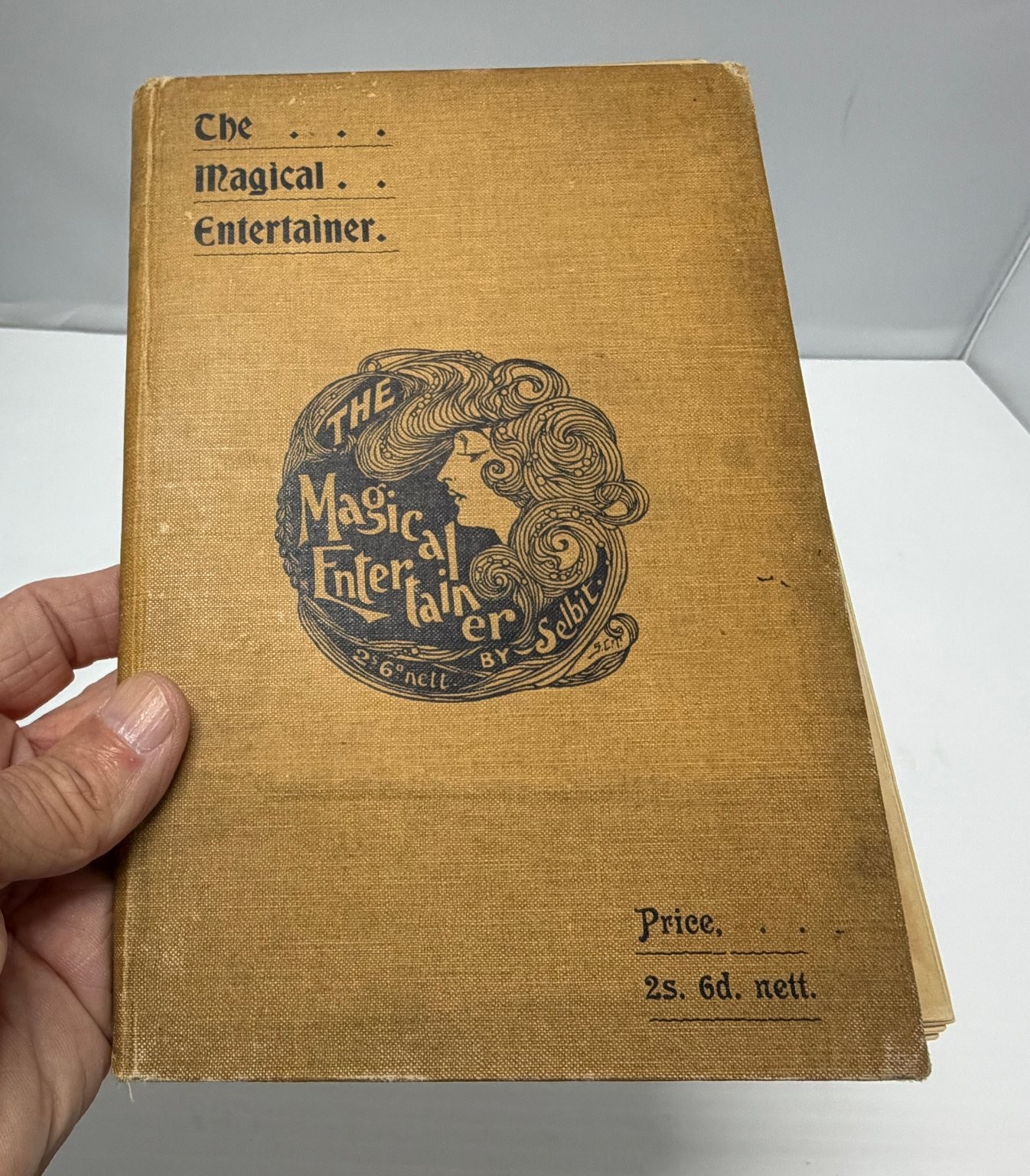 The Magical Entertainer Selbit Vintage Magic Book Conjuring Ventriloquism 1906 The Magical Entertainer Selbit Vintage Magic Book Conjuring Ventriloquism 1906