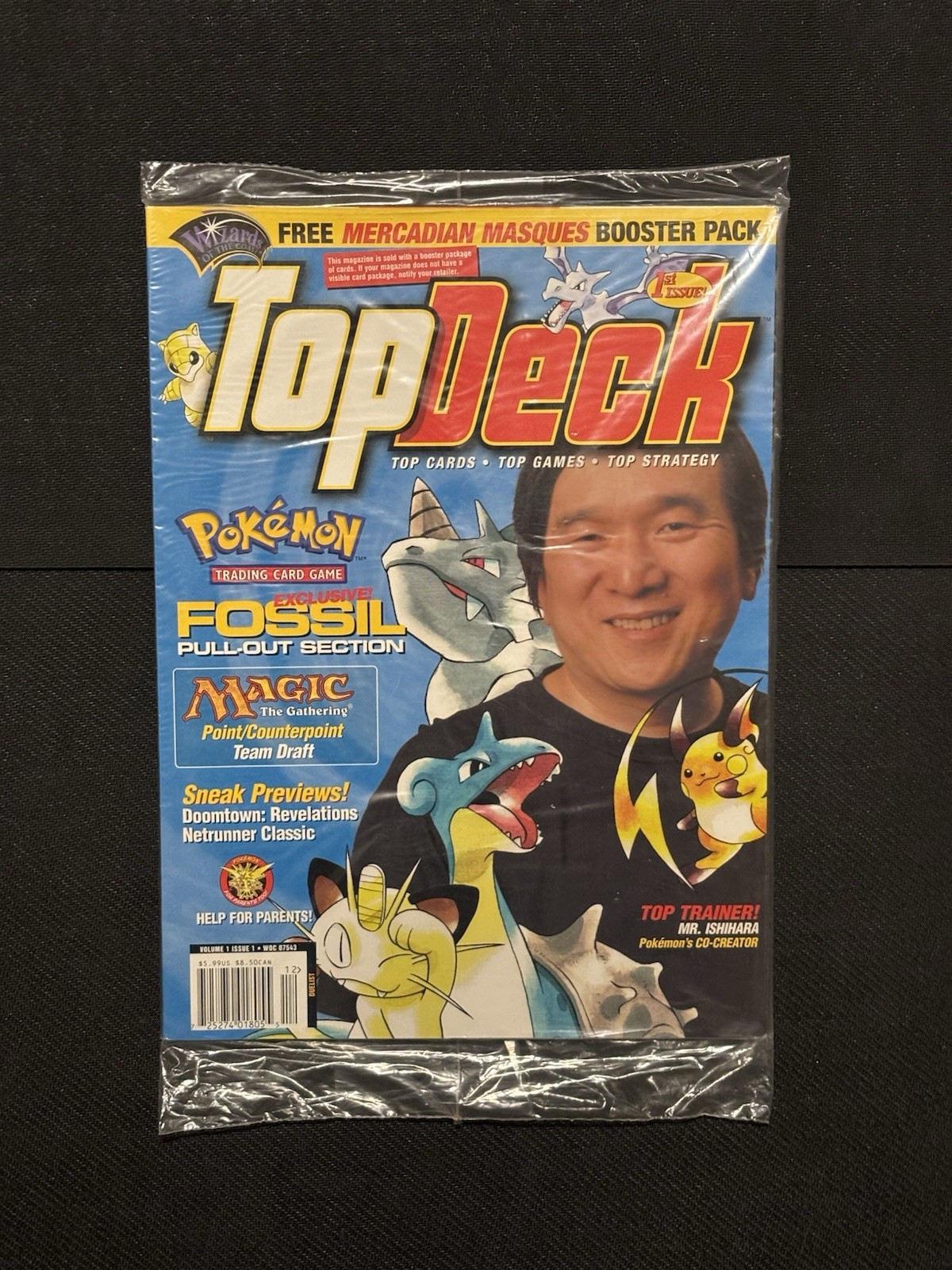 Sealed TopDeck Magazine Volume 1 Issue 1 w/ Kabuto W Stamp Promo & MTG Booster Sealed TopDeck Magazine Volume 1 Issue 1 w/ Kabuto W Stamp Promo & MTG Booster