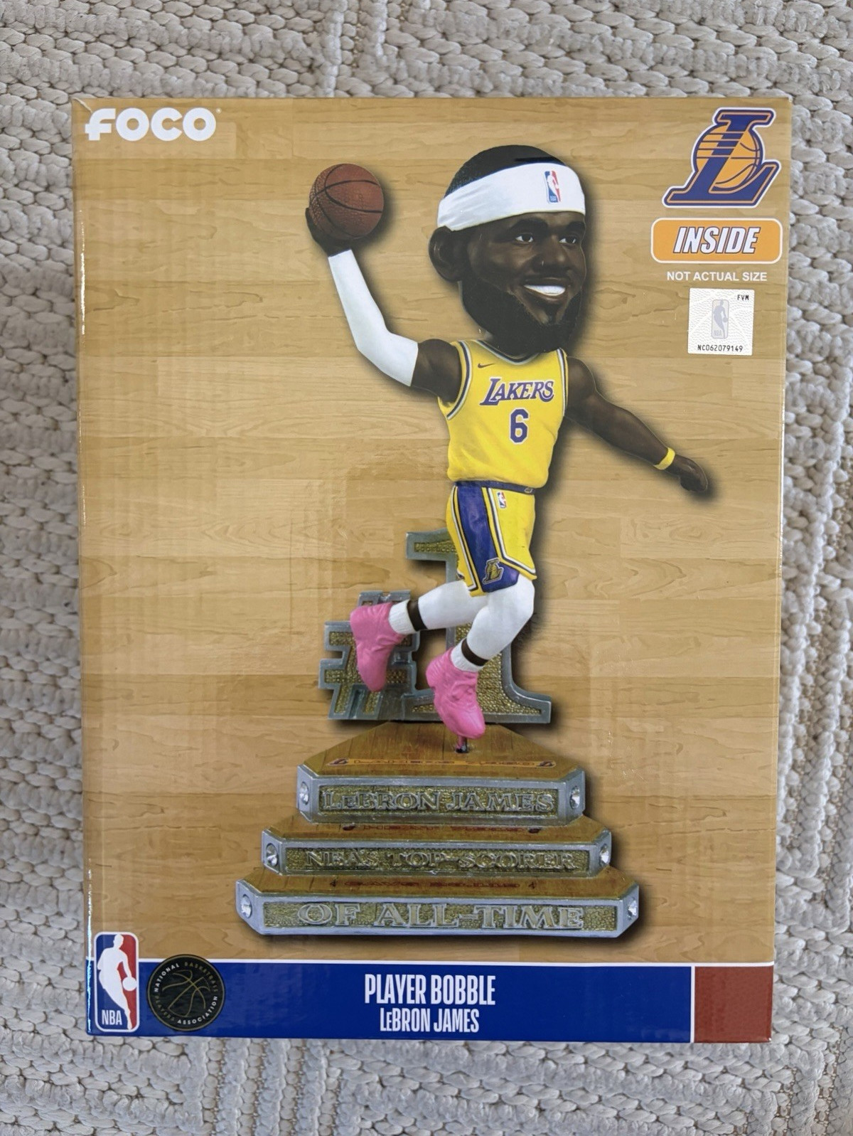 FOCO LeBron James Los Angeles Lakers NBA #6 Bobblehead All Time Scorer