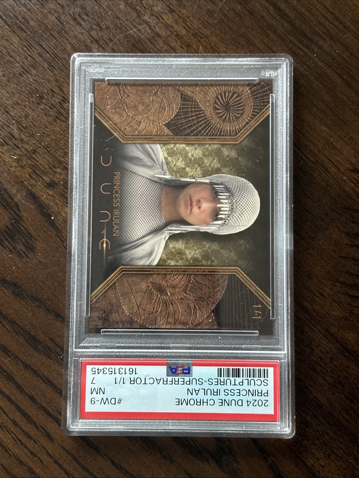 2024 Topps Chrome Dune Princess Irulan Sculptures Superfractor 1/1 Florence Pugh 2024 Topps Chrome Dune Princess Irulan Sculptures Superfractor 1/1 Florence Pugh