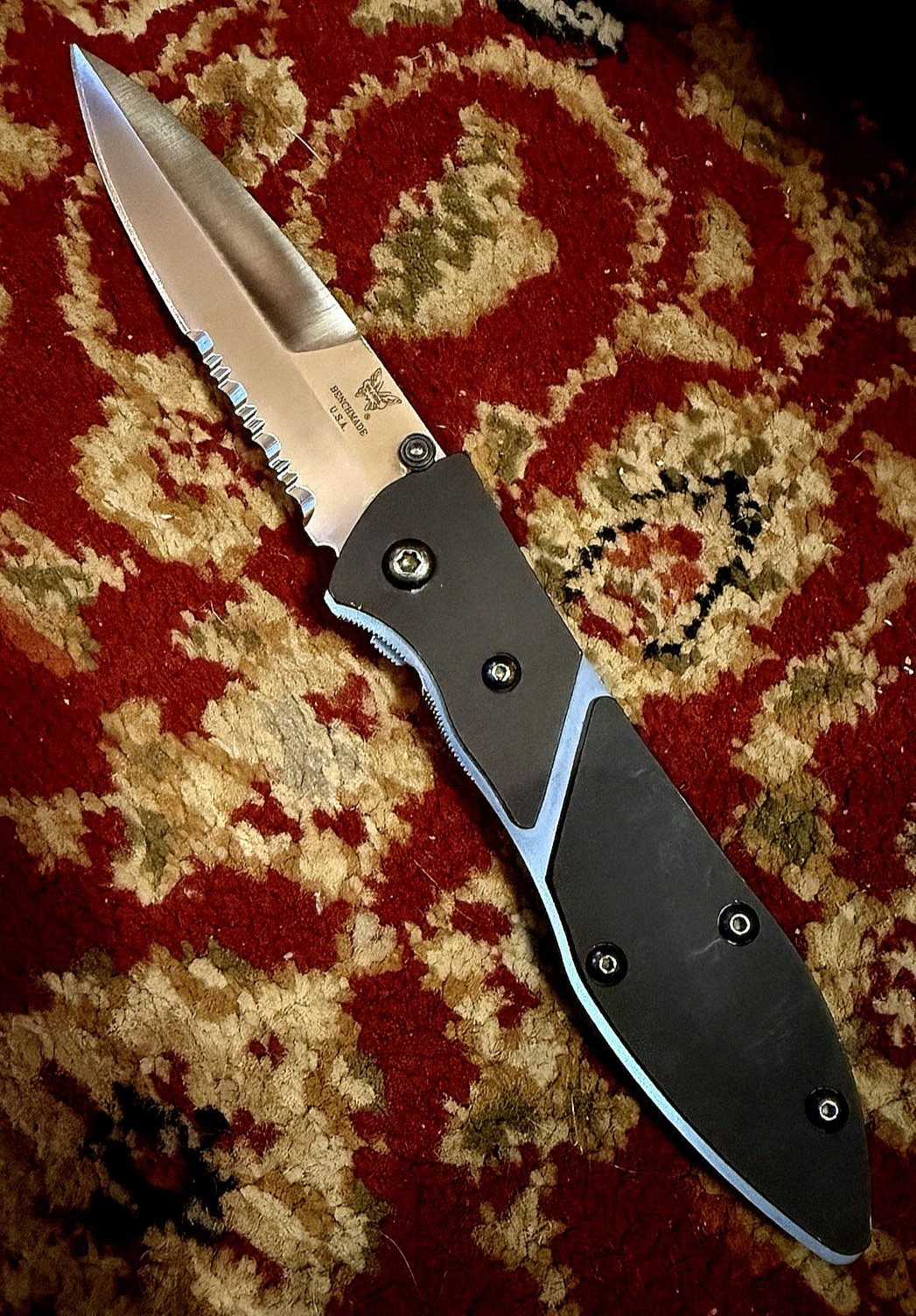 VINTAGE BENCHMADE 875S ELISHEWITZ SENTINEL TACTICAL FOLDING KNIFE MADE IN USA#61 VINTAGE BENCHMADE 875S ELISHEWITZ SENTINEL TACTICAL FOLDING KNIFE MADE IN USA#61