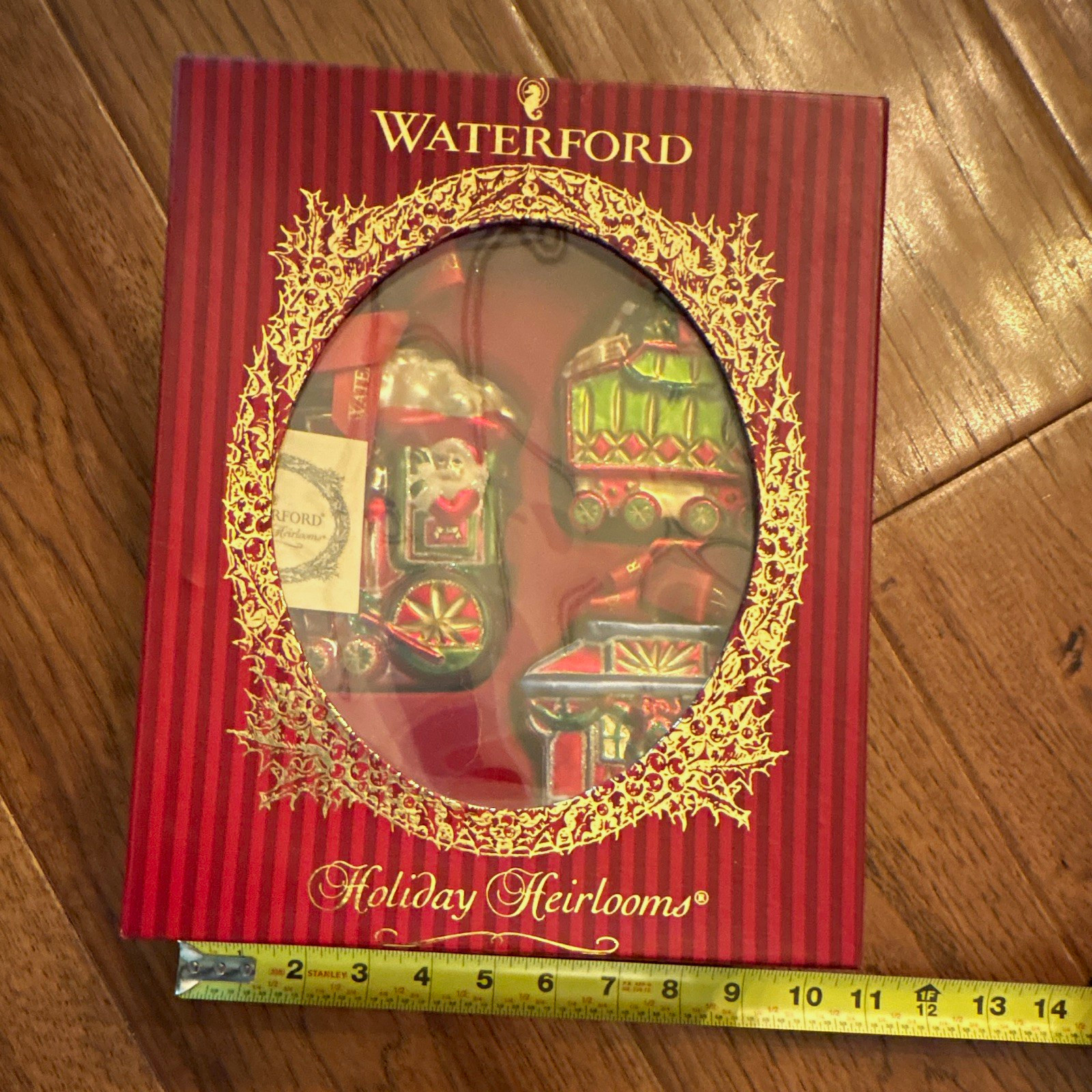 Waterford Holiday Heirlooms Christmas Glass Train Ornament Set, 3pc Hanging Waterford Holiday Heirlooms Christmas Glass Train Ornament Set, 3pc Hanging