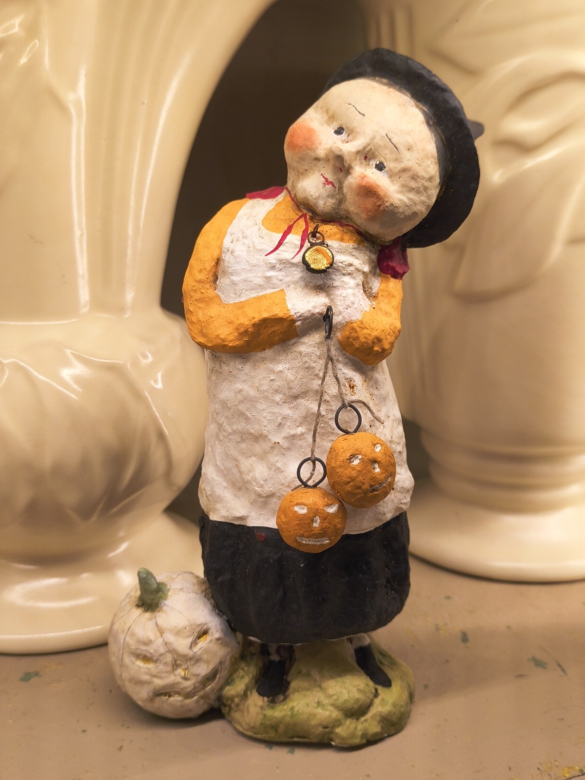 Vintage Debbee Thibault Pumpkin Lady Witch, 1999 Signed #232/2500 Vintage Debbee Thibault Pumpkin Lady Witch, 1999 Signed #232/2500