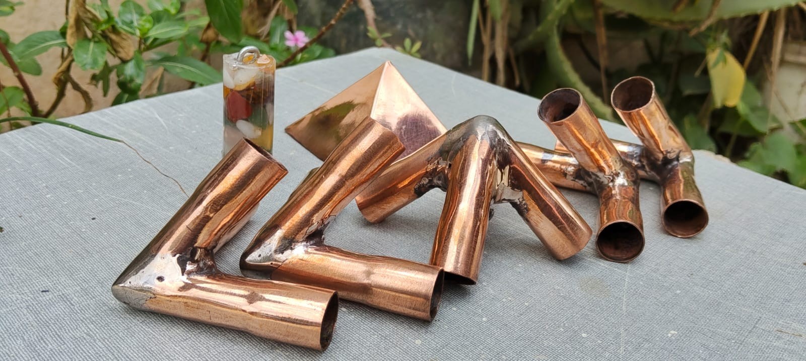 Giza Copper Pyramid Connector Kit ( 15mm ) – Handmade Meditation Pyramid kit