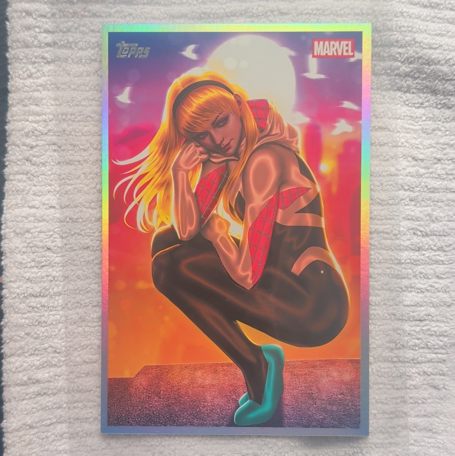 2026 Topps Marvel Vault Box Topper Originals GHOST-SPIDER Art Card With BOX