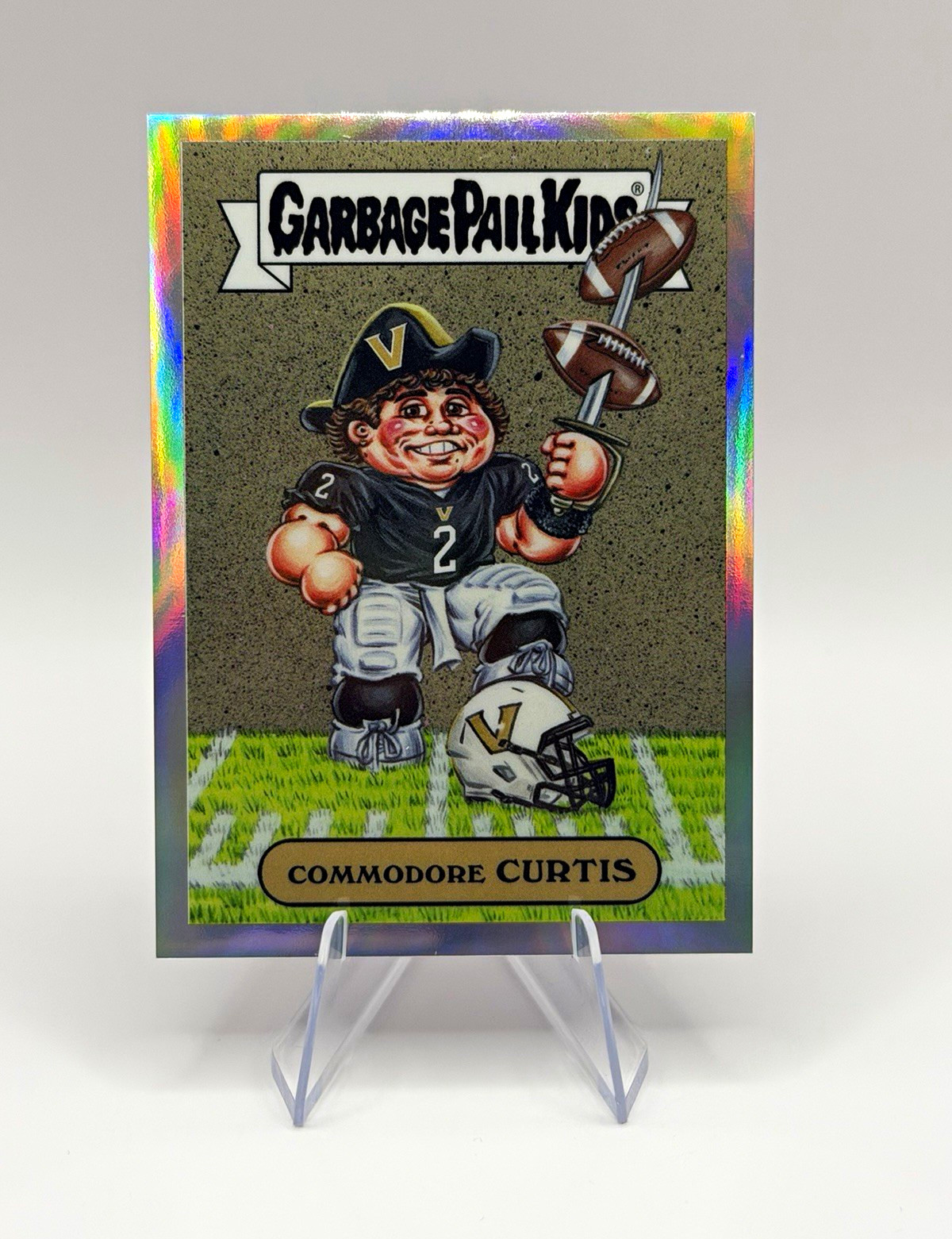 2026 Topps Garbage Pail Kids Commodore Curtis Jared Curtis Parallel NILG-JC 2026 Topps Garbage Pail Kids Commodore Curtis Jared Curtis Parallel NILG-JC