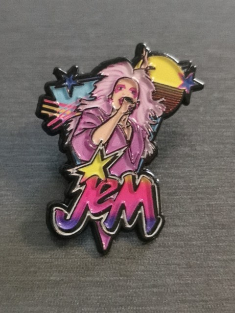 JEM TV SERIES JEM AND THE HOLOGRAMS HASBRO pin Badge Patch New High Quality JEM TV SERIES JEM AND THE HOLOGRAMS HASBRO pin Badge Patch New High Quality