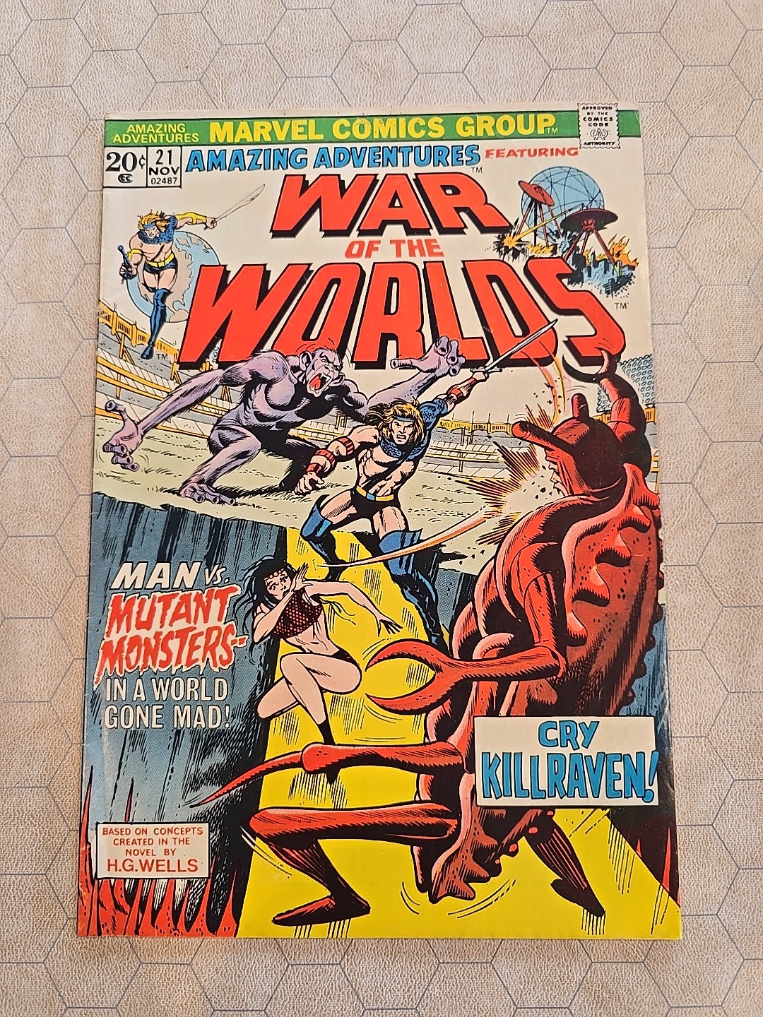 Amazing Adventures War of the Worlds #21 (November 1973, Marvel Comics)