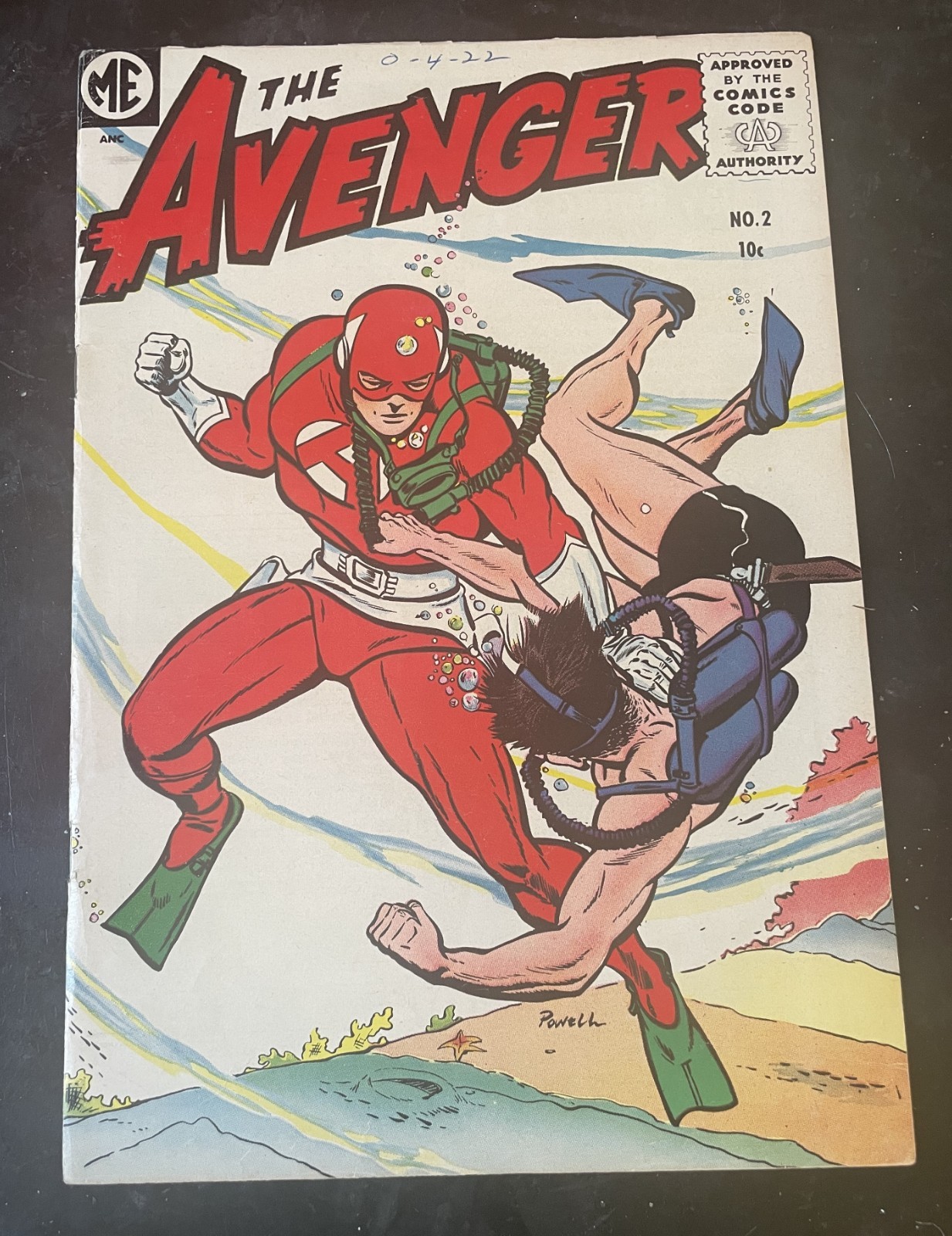 The Avenger #2 Magazine Enterprises 1955 BOB POWELL C/A - Nice F+ Copy The Avenger #2 Magazine Enterprises 1955 BOB POWELL C/A - Nice F+ Copy