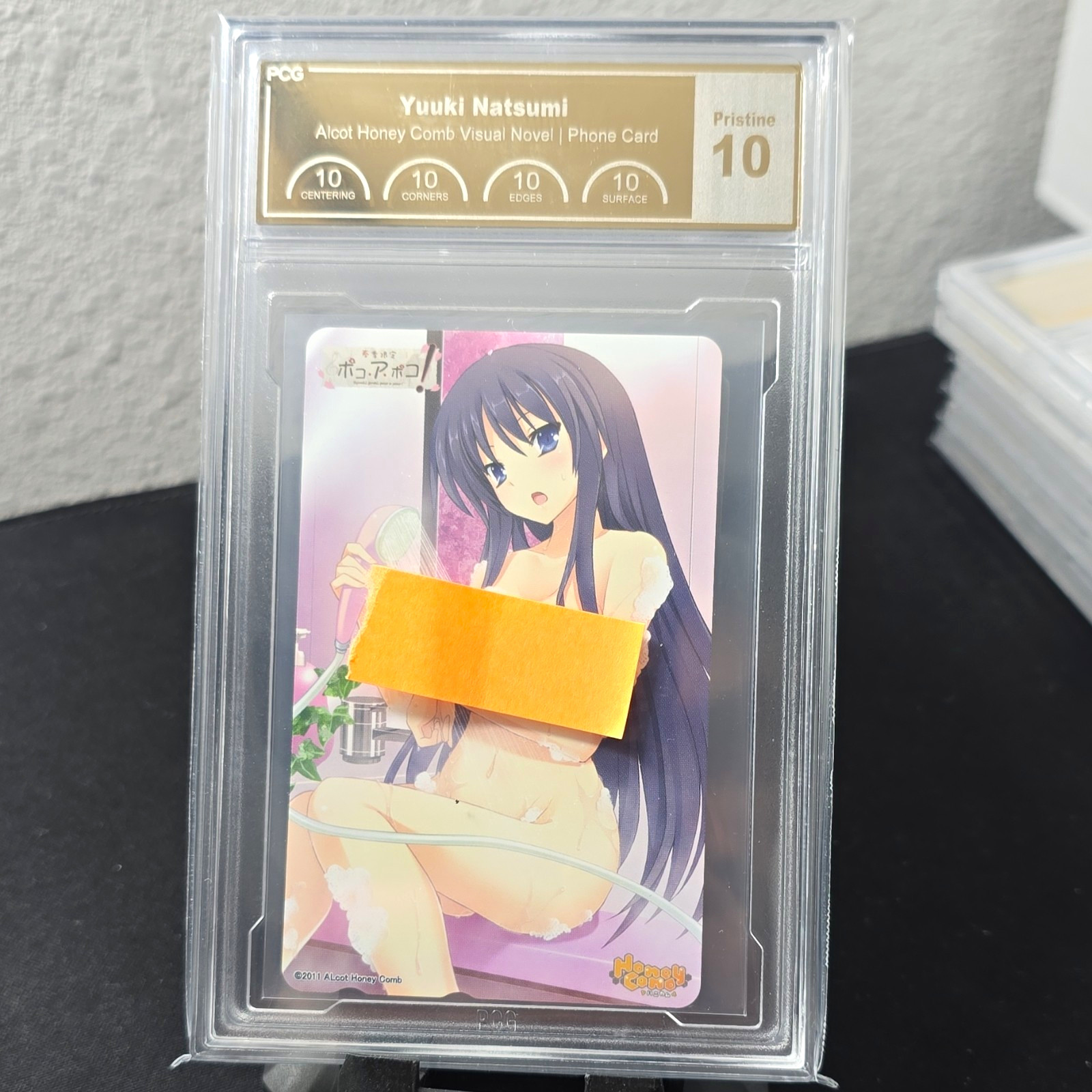 Honeycomb Phone Card Premier Card Grading PCG Pristine 10 24k Gold Plated Label Honeycomb Phone Card Premier Card Grading PCG Pristine 10 24k Gold Plated Label