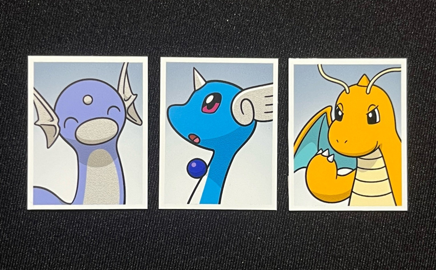 [Korean Exclusive] Dratini Dragonair Dragonite Pokemon Mini ID Photo Series 3