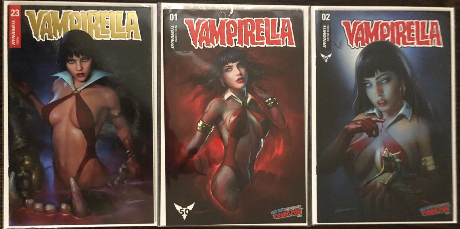 HOLIDAY BLOWOUT SALE VAMPIRELLA #23 Shannon Gold Foil Exclusive ALL NM+