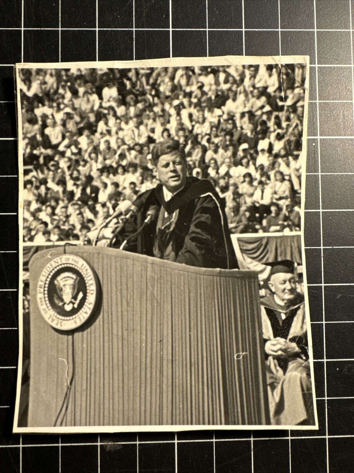 John F Kennedy Charter Day Speech UC BERKELEY 3/23/62 - Estate Sale Found Photo
