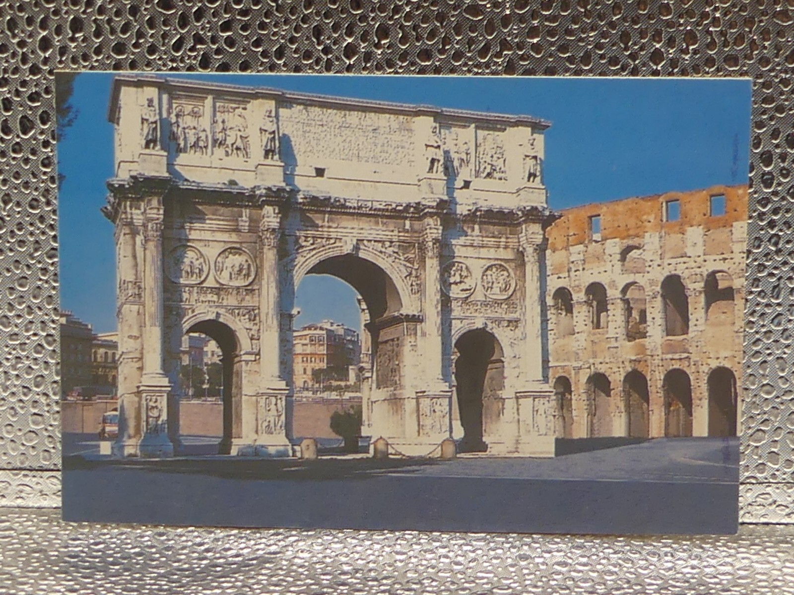 Roma Rome Italy Arch Of Constantine Tourism Architectural Topographical Postcard