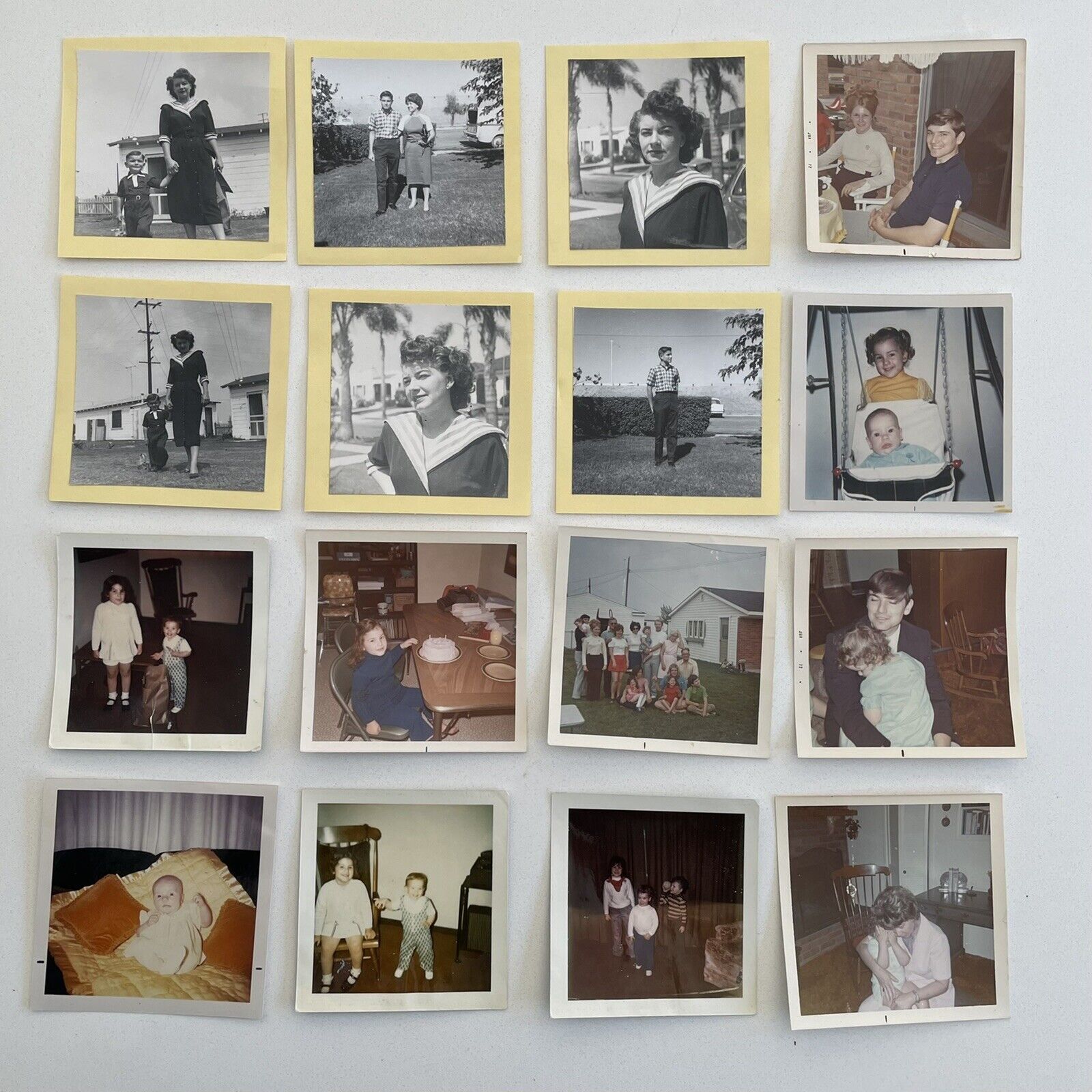 x16 1960s Family Life Snap Shots 