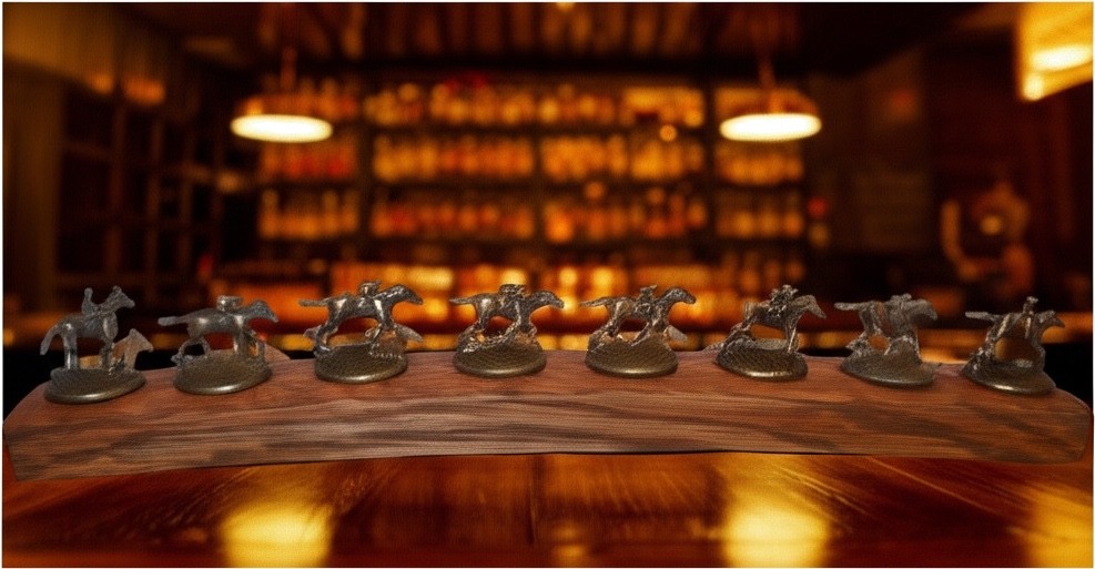 Blanton's Bourbon Cork Display Center Oak Barrel Half Stave, Blantons, Whiskey Blanton's Bourbon Cork Display Center Oak Barrel Half Stave, Blantons, Whiskey