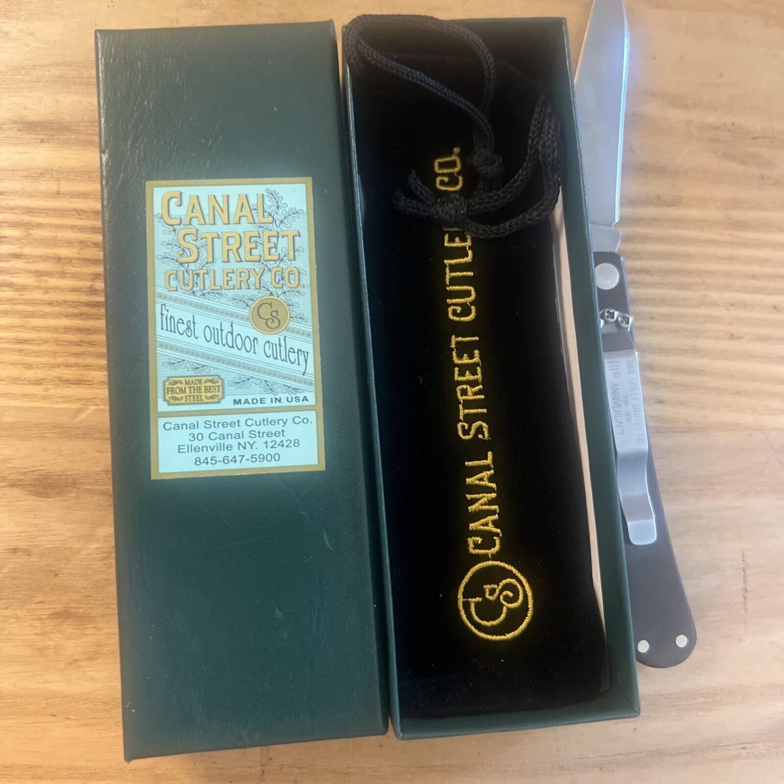 BEAUTIFUL CANAL STREET  Cutler10 Anniversary 2004 2014  ￼KNIFE NEVER USED IN BOX
