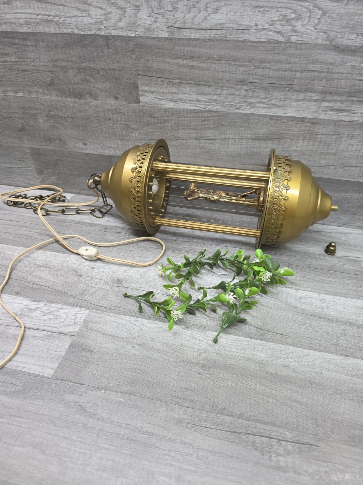 Vintage 1970s Greek Goddess Hanging Oil Rain Lamp Vintage 1970s Greek Goddess Hanging Oil Rain Lamp