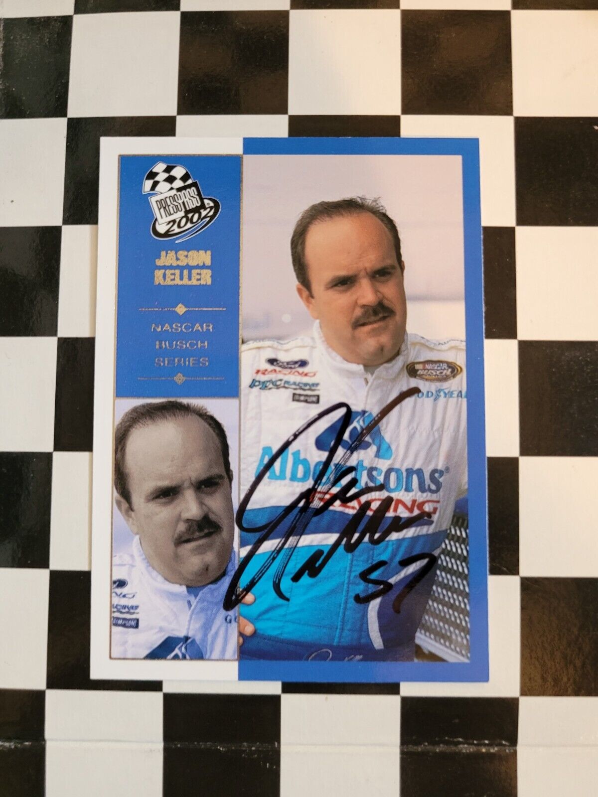 🏁🏆Jason Keller Autographed NASCAR Card 🏁🏆