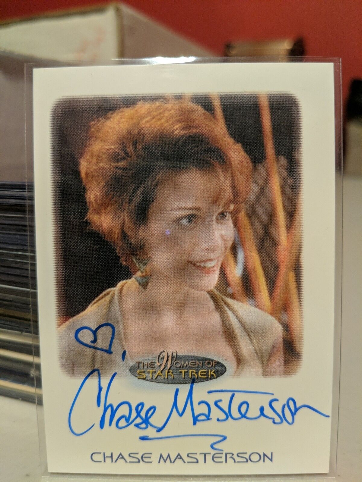 Women Of Star Trek 2010 Chase Masterson Autograph Card as Leeta Deep Space Nine 
