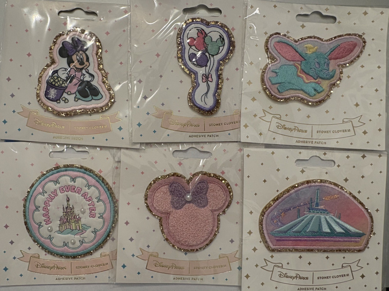 New Disney Parks Stoney Clover Lane Adhesive Patch Lot Of 6~PM for ind. patches New Disney Parks Stoney Clover Lane Adhesive Patch Lot Of 6~PM for ind. patches