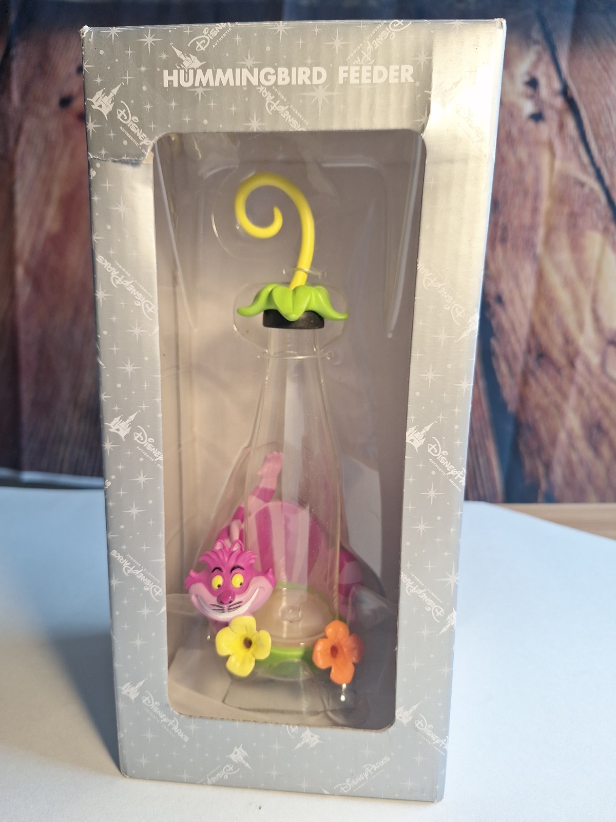 Cheshire Cat Hummingbird Feeder Alice in Wonderland RARE NEW Disney Parks