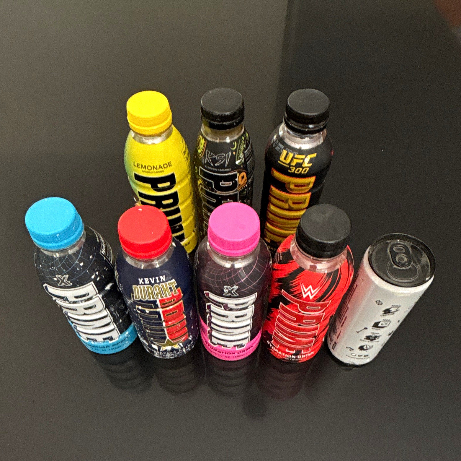 PRIME Hydration Bottles & Energy Can Lot Multicolor KD UFC 300 KSI Lemonade