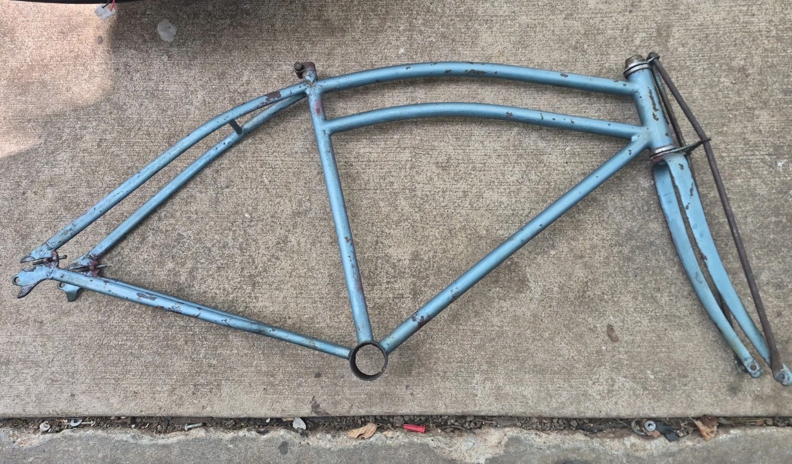 Vintage Prewar 1937 Colson Delmar Long Wheel Base Tall 26" Bicycle Frame Klunker Vintage Prewar 1937 Colson Delmar Long Wheel Base Tall 26" Bicycle Frame Klunker