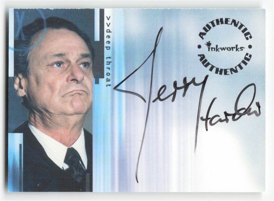 Inkworks The X-Files Seasons 4 & 5 A3 Jerry Hardin Autograph Inkworks The X-Files Seasons 4 & 5 A3 Jerry Hardin Autograph
