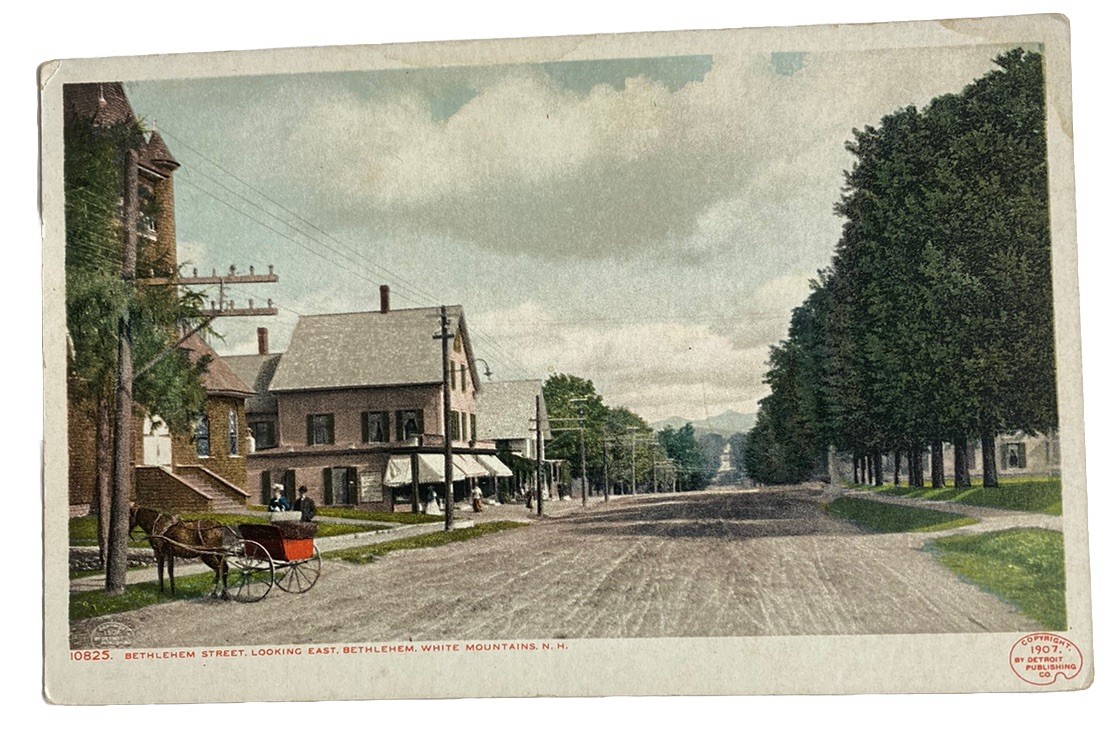 Bethelehem Street Horse & Buggy~ Bethlehem New Hampshire~ Antique 1900s Postcard Bethelehem Street Horse & Buggy~ Bethlehem New Hampshire~ Antique 1900s Postcard